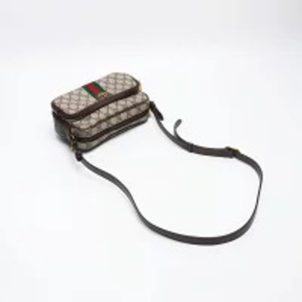 Gucci GG Canvas Sherry Logo Shoulder Bag Beige - Picture 10 of 13
